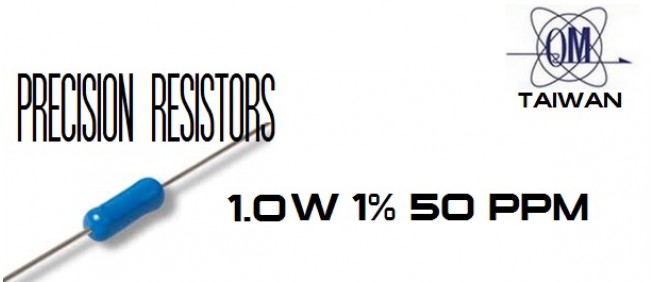 QM Metal Film Precision Resistors 1.0 Watt 1%