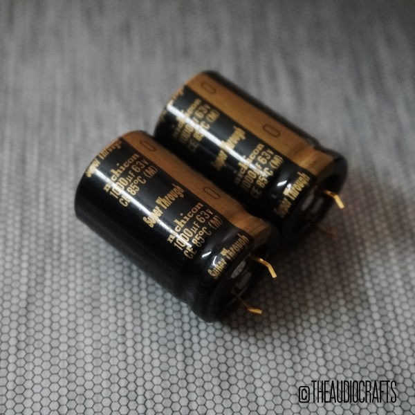 thumbnail image 2 of Nichicon Gold FW 1000µF 35V Radial Electrolytic Capacitor – 2-Pack For Audio 2 of 6